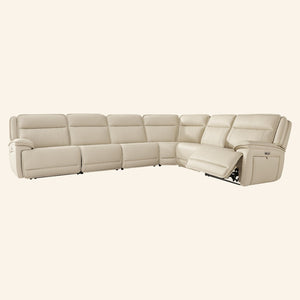 Double Deal 6-Piece Power Reclining Sectional