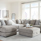 Weston 6-Piece Sectional with Chaise + Storage Ottoman