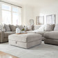 Weston 6-Piece Sectional with Chaise + Storage Ottoman