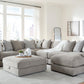 Weston 6-Piece Sectional with Chaise + Storage Ottoman