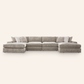 Wicklow 4-Piece Double Chaise Sectional w/ Oversized Ottoman