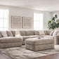 Wicklow 5-Piece Sectional with Chaise + Oversized Ottoman