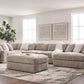 Wicklow 5-Piece Sectional with Chaise + Oversized Ottoman