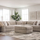 Wicklow 5-Piece Sectional w/ Oversized Ottoman